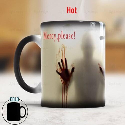 New Arrive Z Nation mercy please Mug walking dead changing color cold hot Sensitive Ceramic coffee mugs cup best gift