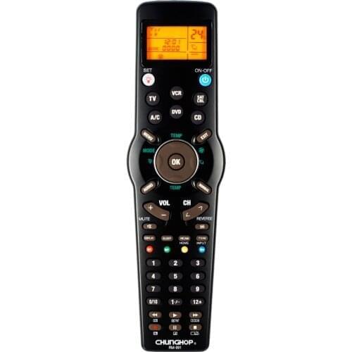 New RM-991 TV/SAT/DVD/CBL/CD/AC/VCR Universal Remote Control Learning For 6 Nets in 1 Code