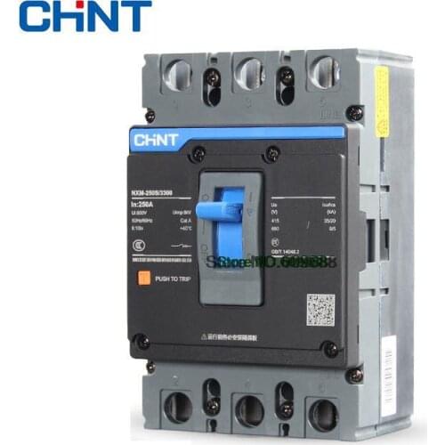 Original CHNT 315A 350A MCCB Molded Case Circuit Breaker Air Switch 3P 4P NM1 NXM NXM-400S/3300 CHINT NXM-315S/3300