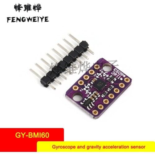 Panel GY-BMI160 Module 6DOF 6-Axis Angular Velocity Gyroscope + Gravity Accelerometer IICSPI