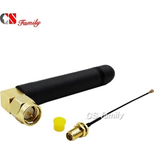 Rubber short 915 mhz antennas from SMA to IPEX with 1pc ipex to sma cable 100mm