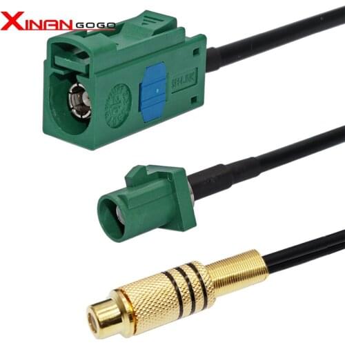 RF Connector RCA female JACK to Y Fakra SMB E 5021 male female Adapter RG174 Splitter Combiner cable Free Shipping
