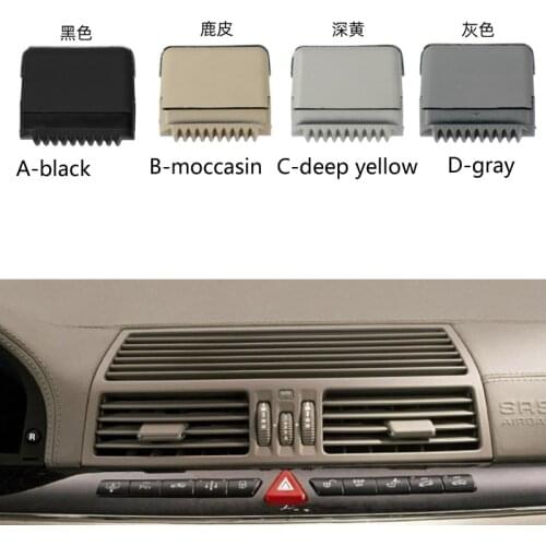 Air conditioning vent toggle piece outlet card pad clip wind direction adjustment plectrum knob For benz 98-05 S Class S300 W220