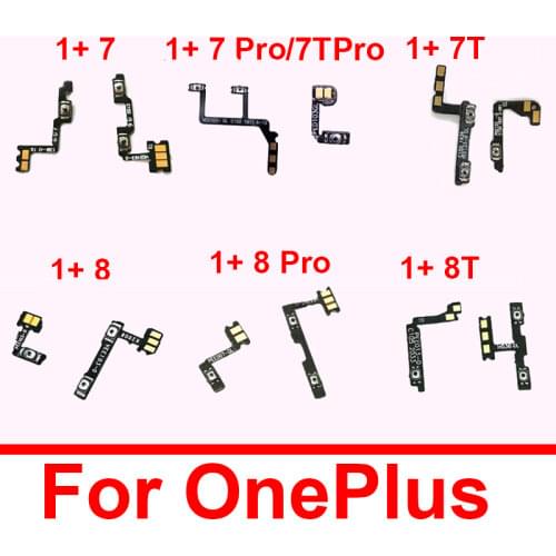 Up/down Volume & Power Button Flex Cable For OnePlus 7 7T 8 Pro Power Volume Control Switch Button Replacement Repair Parts