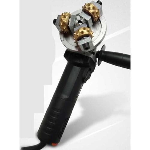 Pavement bridge three-head chisel hammer decoration wall concrete cement electric chiseling hand-held sanding machine