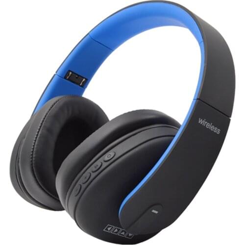 Folding Wireless BT Headphone Hands-Free Calls Over-Ear Headset Sport HiFi Stereo Gaming Earphone Support 3.5mm Audio Input