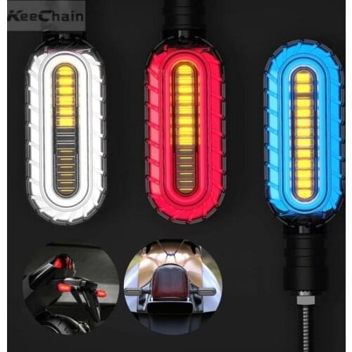 2PCS Turn Signal Led Light 2 in 1 Blinker Flowing Water Signals Flashing Blinker Brake/Running Light Tail Lamp