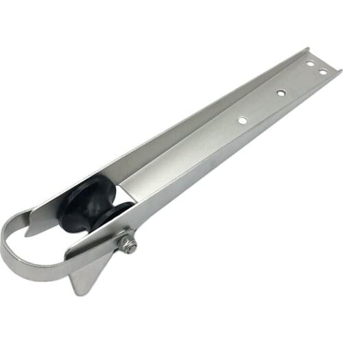 Heavy Duty Boat Bow Anchor Roller Bracket Beach Docking Hardware Silver 15-1/4"
