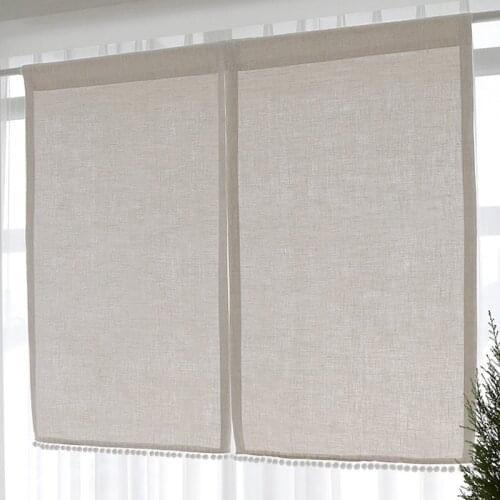 Japanese Door Curtains Customized Cotton Linen Curtain for Bedroom Living Room Bathroom Kitchen Curtains Noridc Drapes Art Blind
