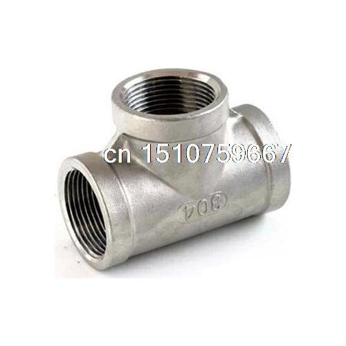 1/4" Tee 3 way Female Stainless Steel 304 Threaded Pipe Fitting BSP NEW