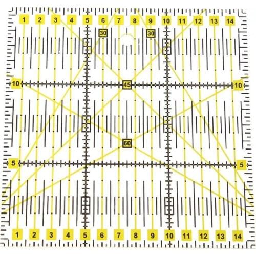 1Pc Patchwork Ruler Quilting Tools Thick Acrylic Fabric Cloth Ruler for Patchwork DIY Sewing Quilting Tools