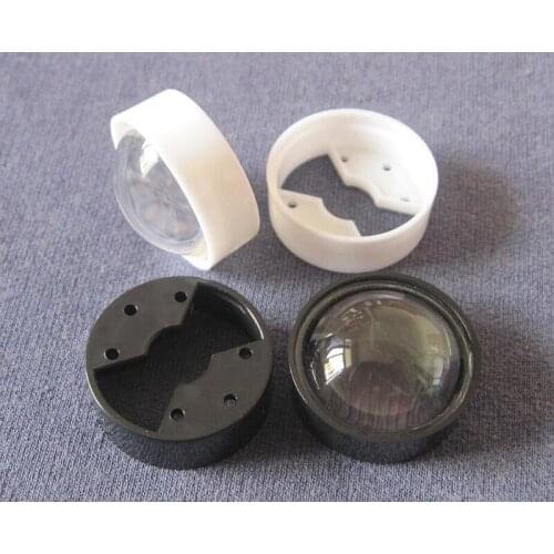 100 Sets/lot Setted well, EDO-23 High quality Led Lens, 60 Degree, Holder Size: 24.5X8.5mm+Lens Diameter: 23mm, PMMA Materials