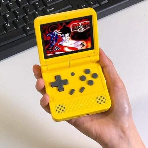 16 GB 64-bit Handheld Game Console 3-inch IPS Screen Rechargeable Games Mini Console Player Flip Design Button Control Players