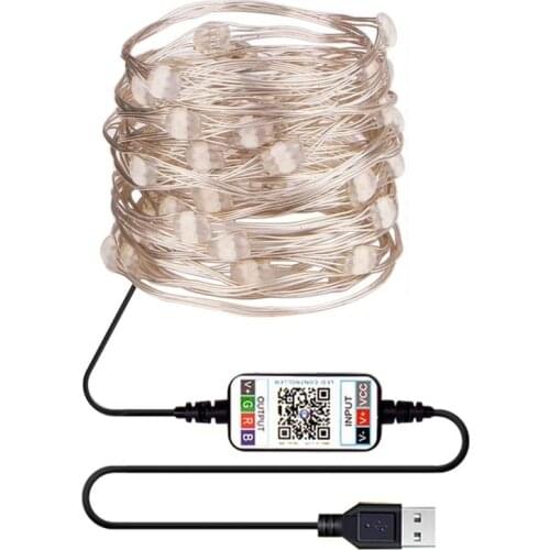 2/5/10/15/20 Meters LED Light String Christmas Tree Decoration Copper Wire Light 517A