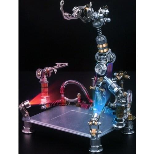 365Pcs Mechanical Mech Pawns Series DIY Metal Stand Kit Handmade Model Holder