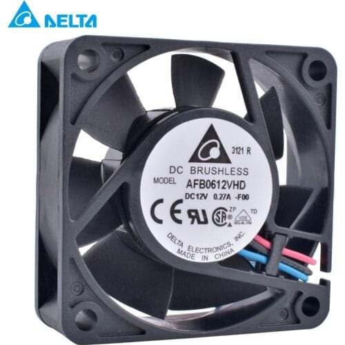 AFB0612VHD-F00 6cm 60mmfan 6020 60x60x20mm 12V 0.27A 3pin speed monitoring double ball air volume cooling fan
