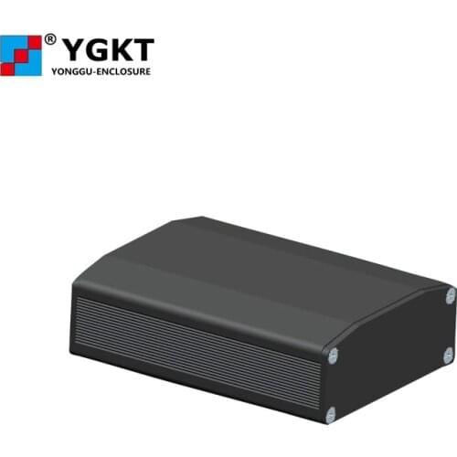 Aluminum high quality gloden electronic enclosure for machining 64*25.5*86 mm (wxhxl)