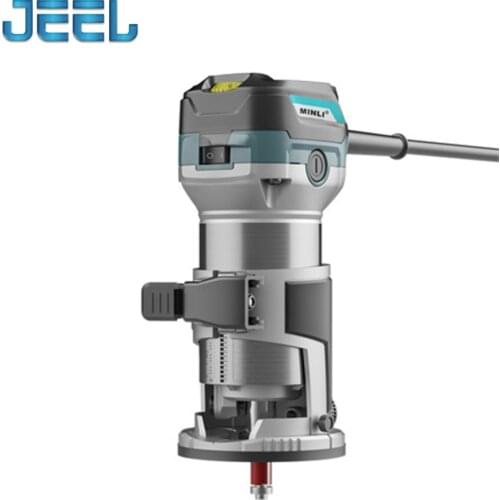 Woodworking Electric Trimmer Wood Milling Engraving Slotting Trimming Machine Hand Carving Machine Wood Router