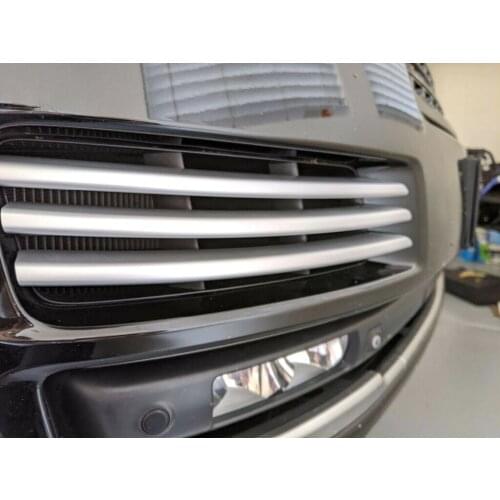For Range rover L405 2013 2014 2015 2016 Matte Silver Bumper Fog Grille Vent Cover Trim 6PCS
