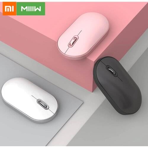 Xiaomi MIIIW Dual Mode Mouse Air Wireless Bluetooth / 2.4Ghz Opto-electronic Mini Laptop Mouse Computer Pads Office Home Usage
