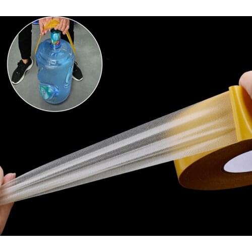10M Double Sided Tape Mesh Fiber Temperature Heat Resistant Strong Tape Carpet Floor Glass No Trace Sealing Adhesive Waterproof