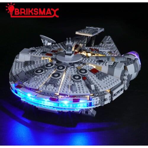 BriksMax Led Light Kit For 75257 Star War 2019 New Millennium Building Blocks Model Falcon