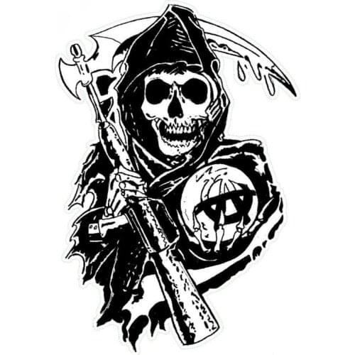 Creative Grim Reaper Car-Sticker Automobiles Motorcycles Window Bumper Laptop Vinyl Decal PVC Decorative Good Apply To Car Door