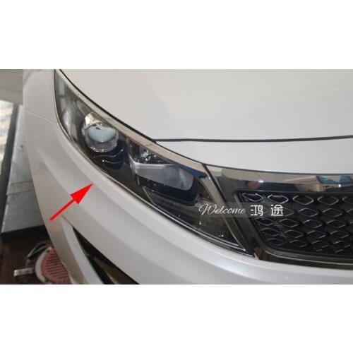 ABS Chrome Front headlight Lamp Cover for KIA Optima/K5 2011