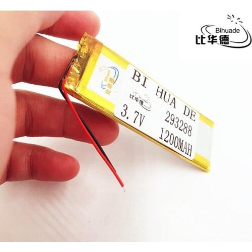 Li-po 3.7V 1200mAh 293288 Lithium Polymer li-po li ion Rechargeable Battery cells For Mp3 MP4 MP5 GPS