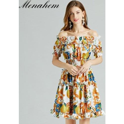 Летние платья с открытыми плечами Menahem China At AliExpress