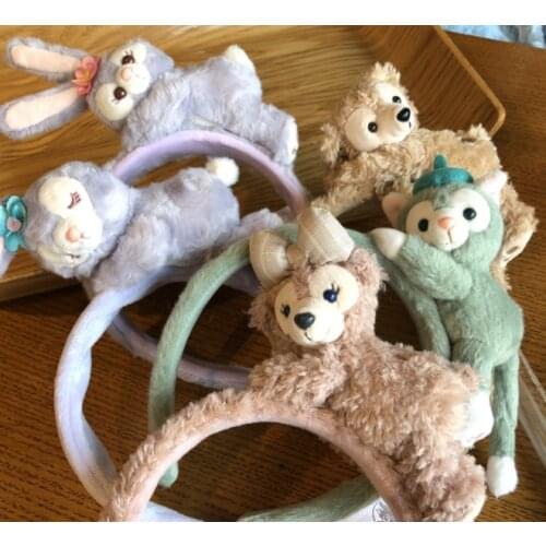 NEW Minnie mickey Duffy Bear Shelliemay Stella Lou Rabbit Gelatoni sleeping navy EARS Headband Cosplay Plush Adult/Kids Gift