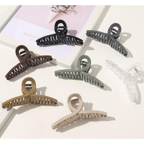 New Fashion Exquisite Retro Cross Simple Wild Transparent Grip Clip Temperament Hairpin Barrettes for Women Girl Headdress