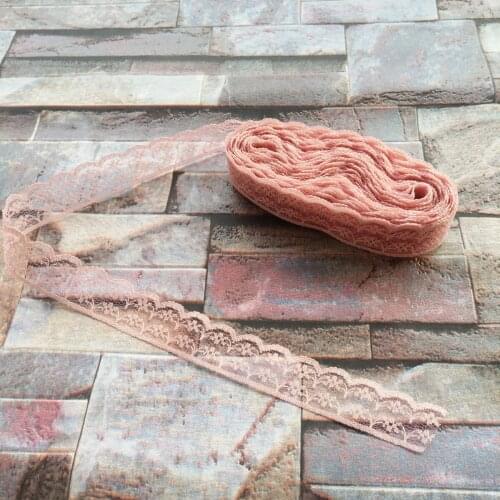 Wholesale 10 yards 22mm Width Red Bean Paste Lace Ribbon Embroidery Lace DIY Jewelry Decoration Clothing Accessories