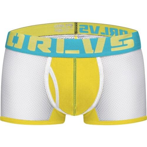 ORLVS New Arrival Men Underwear Boxers Mesh Cuecas Boxers Men Boxer Homme Boxershorts Men Male Panties calzoncillos