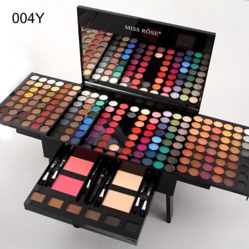 180 Colors Matte Nude Shimmer Eyeshadow Palette Makeup Set With Brush Mirror Shrink Professional Cosmetic Case Makeup Kit