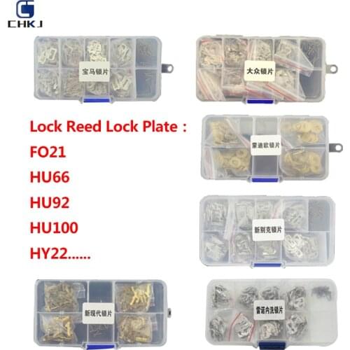 CHKJ New Lock Reed Lock Plate For FO21 TOY43 HY22 HU92 HU100 HU66 HON66 for Honda for BMW for Toyota Car Lock Repair Accessories