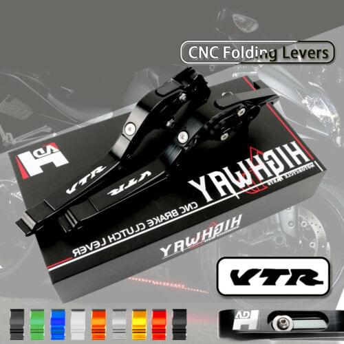 CNC Brake Handle Bar Lever Extendable Folding Adjustable Brake Clutch Levers For HONDA VTR1000F VTR 1000 F FIRESTORM 1998-2005
