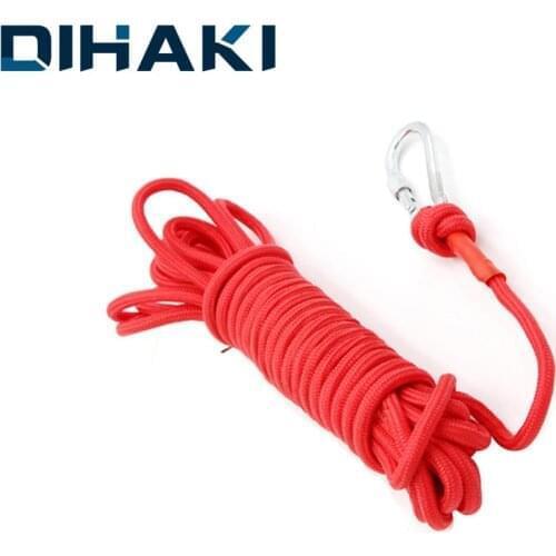 Rescue Rope 98/66/33 Feet with Metal Carabiner Outdoor Survival Tool Lifting Tools 260kg Bearing Mountaineering Auxiliary Rope