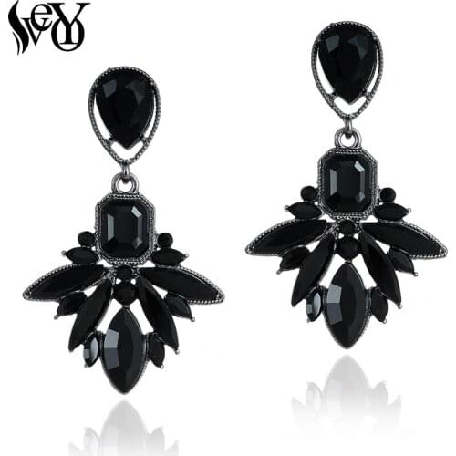 VEYO Geometry Ethnic Crystal Zinc Alloy Drop Earrings Vintage Dangle Earrings Lead free nickel free For Women Brincos