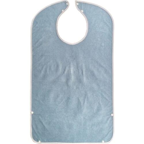 78x45cm Waterproof Adult Meal Eating Drinking Bib Senior Citizen Aid Aprons Elderly Aged Mealtime Cloth Protector