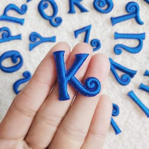 Embroidered small Letters Iron On Patch Applique Alphabet Patches For Kid Clothing Bags Sewing Name Badge Patch Accessories