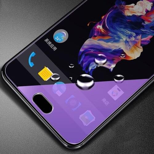 Screen Protector for Oneplus 5T 5 Anti Blue-ray for One Plus 5 5T Screen Full Cover Tempered Glass Front Film Protective Film