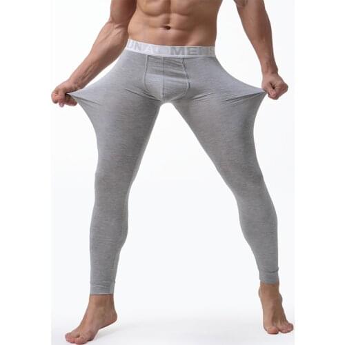 Winter Thermal Underwear Men Long Johns Stretch Warm Thermo Underwear Model Mens Warm Pants For Winter Clothes Plus Size L-3XL
