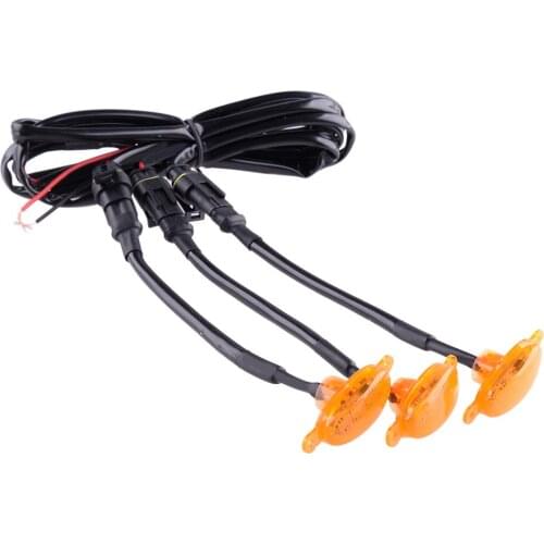 1 Set Orange LED Car Front Bumper Grille Daytime Running Lights Fit for Chevrolet Colorado 2017 2018 2019 2020