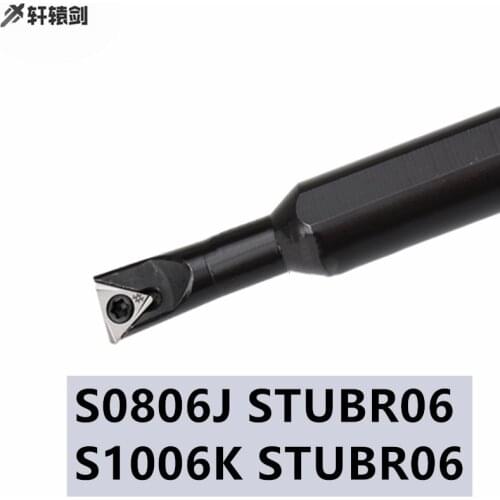 1PC S0806J S1006K STUBR06 STUBL06 For Tool Holder Lathe CNC Shank Turning Tool Drill Pipe Carbide Insert TBGT