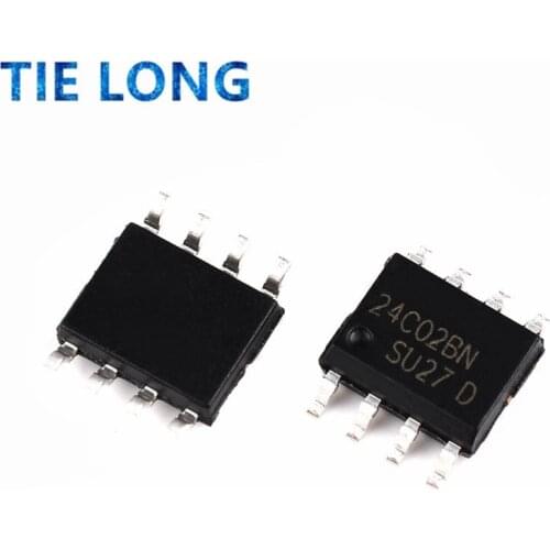 10pcs/lot AT24C02 24C02 24C02BN 24C02AN 24C02N SOP8 EEPROM memory SMD