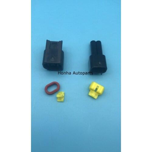 100sets/lot 2 Pin/Way Female And Male Ignition Coil Wire Harness Waterproof Auto Connector For Ford Focus Furukawa FW-C-2F-B