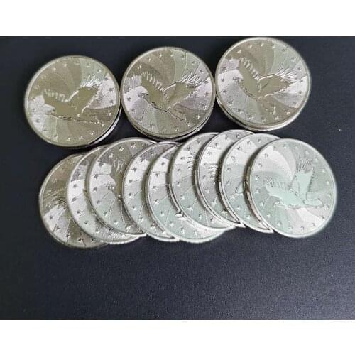 100pcs 25*1.85mm Eagle Stainless Steel Arcade Game Machine Token Coins
