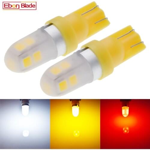 2/4Pcs T10 W5W Car Led Signal Lamp 2835 9 SMD Auto Interior Dome Map Side Marker Reverse Light White Red Yellow Amber 12V Bulbs
