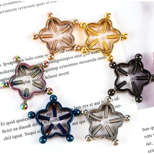 2Pcs Screw Nipple Clamps Sexy Piercings For Women Stainless Steel Fake Nipple Piercing Jewelry Non Piercing Nipple Ring Shield